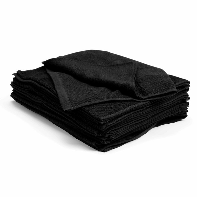 Bleachsafe towel black 34x82 cm