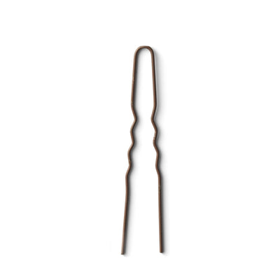 Curly pin, brown, 44