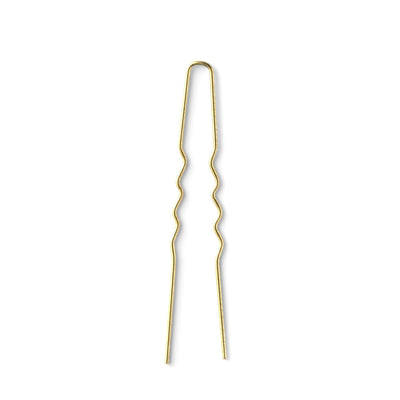 Curly pin, gold, 44