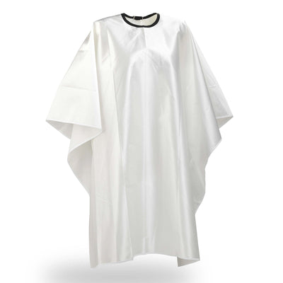 Wako Satin cape, white