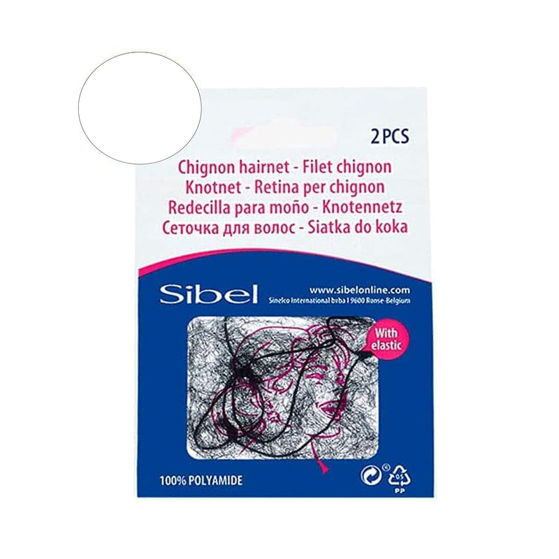 Sibel Nylon Hair Net 2 pcs White