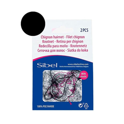 Sibel Nylon Hair Net 2 pcs Black