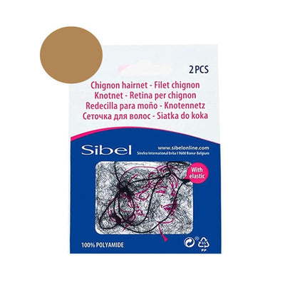 Sibel Nylon Hair Net 2 pcs Light Brown