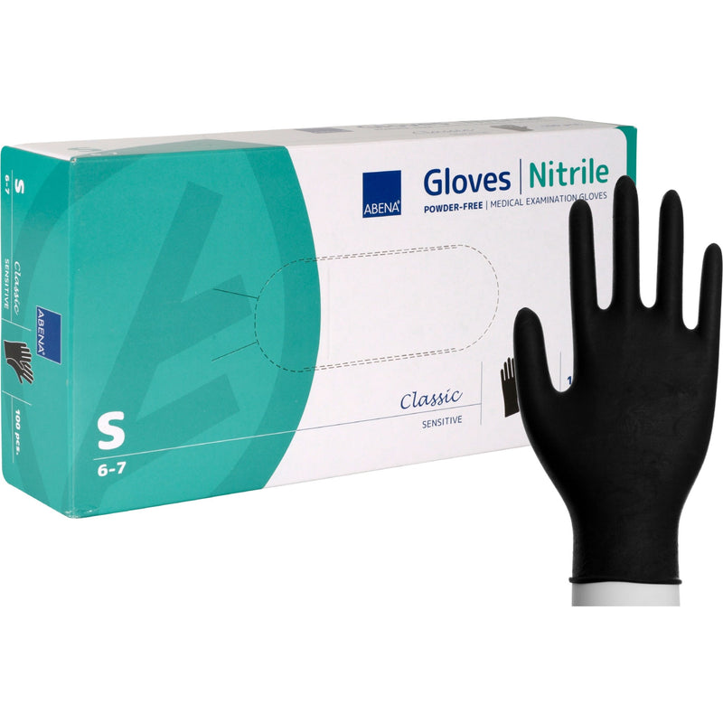 Nitrilhandske ABENA BLACK  100 PAC SMALL
