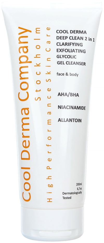 Cool Derma Exfoliating glycolic gel cleanser