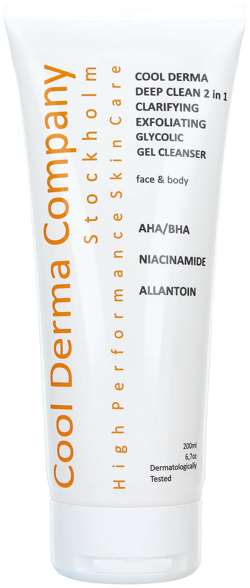 Cool Derma Exfoliating glycolic gel cleanser