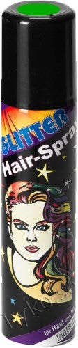 Color hair-spray, green