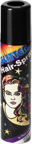 Color hair-spray, black