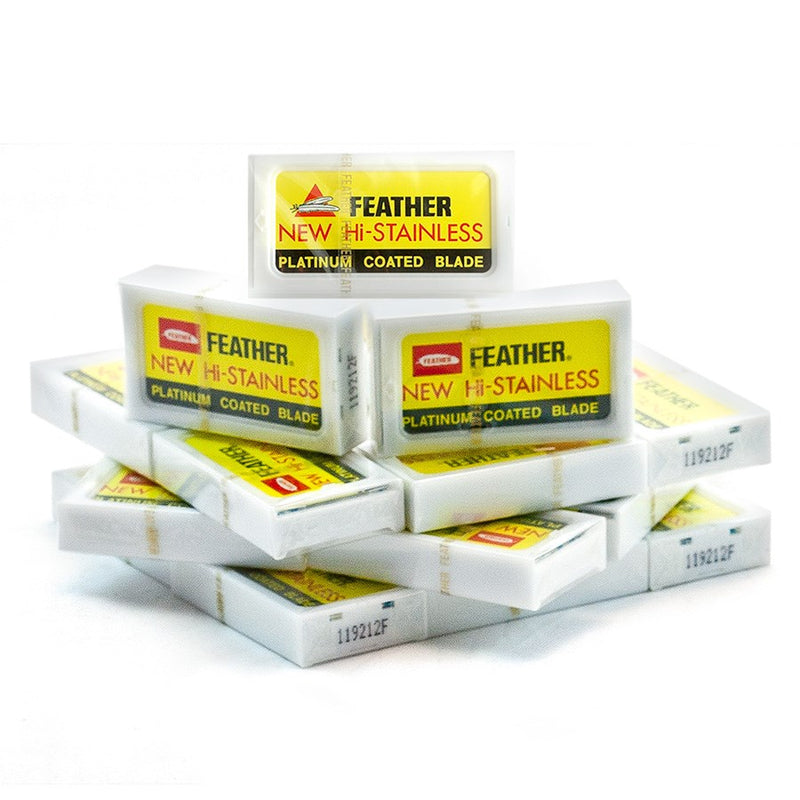 Feather Dubbelrakblad 10-pack