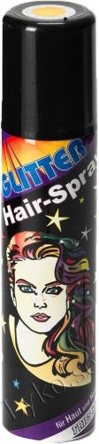 Glitter hair-spray, gold