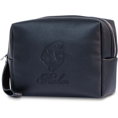 Pusher Toiletery Bag Vegan Leather Black