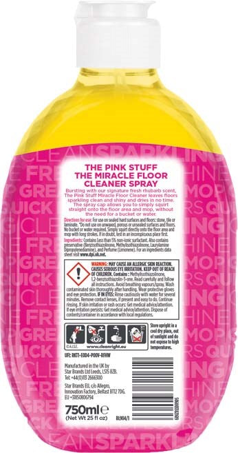 The Pink Stuff The Miracle Floor Cleaner 750 ml