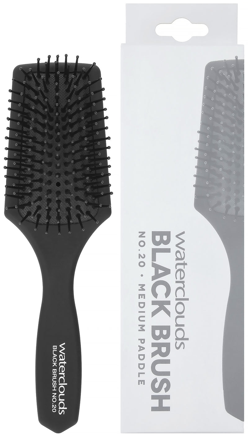 Waterclouds Black Brush 20 Medium Paddelborste